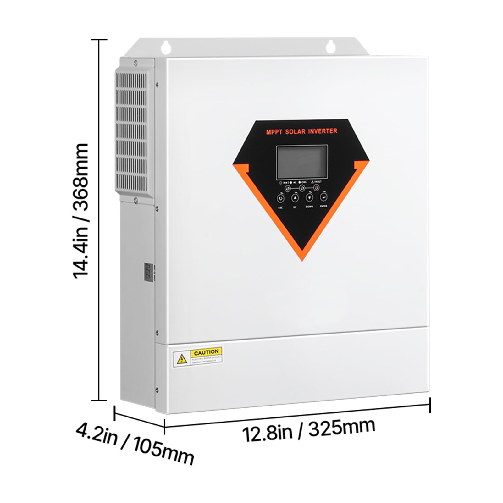 KFFKFF Solar Power Converter, 3000W, Comprehensive Pure Sine Wave Energy Converter Charger, 24V DC to 110/120V AC, Integrated 100A MPPT Solar Regulator, for Off-Grid System Acid Lithium Battery