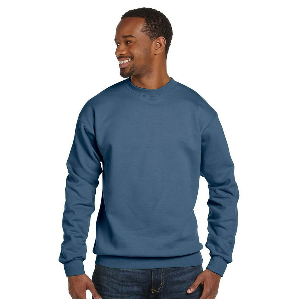 Hanes - Hanes Mens ComfortBlend Crewneck Sweatshirt, Denim Blue, Medium ...