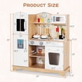 thumbnail image 6 of Redsmile Play Kitchen,Wooden Kids Kitchen Playset with Ice Maker,Oven,Realistic Lights and Sounds,Pretend Play Toy Kitchen,Gift for Girls Boys Ages 3-10,White, 6 of 10