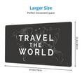 thumbnail image 3 of Bingfone Travel The World1 Large Gaming Mouse Pad,Extended Desk Mousepad With Stitched Edges,Non-Slip Base,Water Resist Keyboard Pad For Gamer, Office & Home, 29.5 X 16 In, 3 of 9