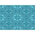 thumbnail image 1 of Ahgly Company Indoor Rectangle Patterned Glacial Blue Ice Blue Area Rugs, 2' x 4', 1 of 6