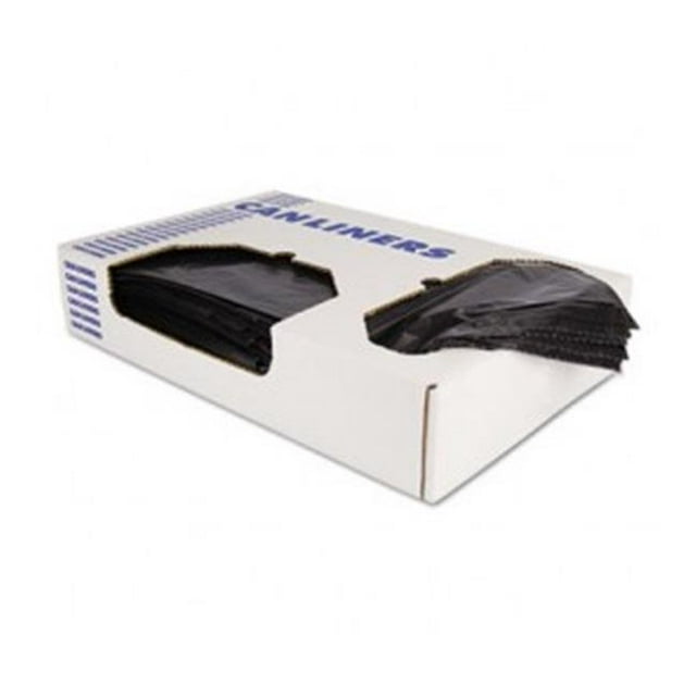 Her H4823TK Low-Density Can Liners - 0.9 mil, Black