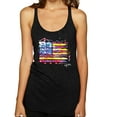 thumbnail image 1 of Wild Bobby, Colorful Neon Flag, Streetwear, Women Tri-Blend Racerback Tank Top, Vintage Black, X-Large, 1 of 3