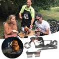 thumbnail image 4 of Matsuzay Soporte de pollo para barbacoa, parrilla, accesorios para barbacoa, herramientas de acero inoxidable, divertido estante para barbacoa Herramientas y accesorios para hornear Esqueleto, 4 of 6
