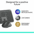thumbnail image 5 of Logitech Signature Slim MK955 Combo for Business, Copilot Edition, Wireless Keyboard and Mouse, Graphite, 5 of 12