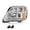 Left, variant on CROSSDESIGN Projector Headlights Assembly Left & Right Side w/Bulbs Fit for GMC Terrain (submodel: SLE, SLT) 4-Door Sport Utility 2010-2015 (Not Fit for Denali Models)