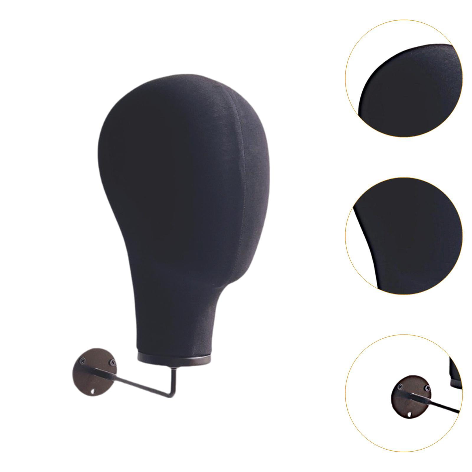 Stgfyxgs Manikin Head Head Display Display Hair Hats and Hairpieces Hat Display Head Linen Head with Hook for Hairdresser Training black