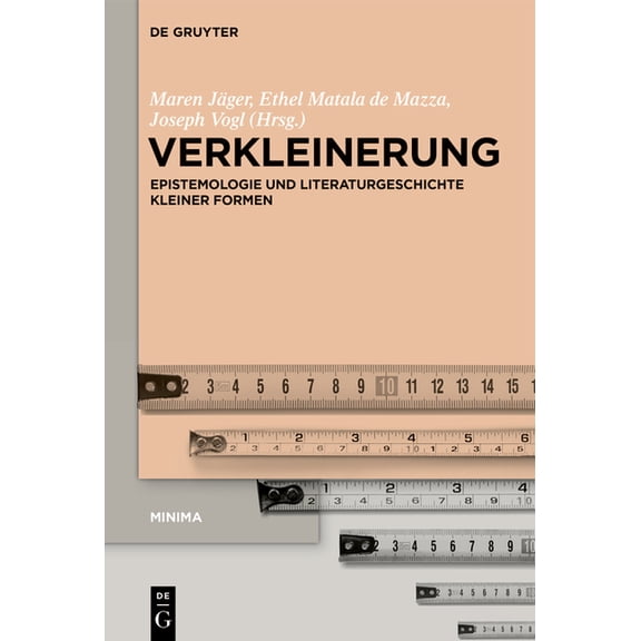 Minima Verkleinerung: Epistemologie Und Literaturgeschichte Kleiner Formen, Book 1, (Hardcover)