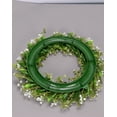 thumbnail image 3 of Artificial Red Rose Wreath with Greenery – 15.7" Front Door Wreath for Spring, Summer, Farmhouse Decor, Wedding, Valentine's Day & All Seasons, 3 of 12