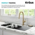 thumbnail image 3 of Kraus KDM-05DG Self-Draining Silicone Soap Dish / Sponge Holder - Grey, 3 of 7
