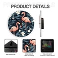 thumbnail image 5 of YladaFaie Flamingo Clocks Kitchen Decor Wall Clock Tropical Round Wall Clock 10 Inch Silent Non Ticking Battery Operated Wood Clock for Living Room, Kitchen, Home,Bathroom, Bedroom, 5 of 7