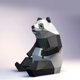 thumbnail image 3 of 1 Uds 3 uds 3D Origami papel hecho a mano Animal Origami para niños Arte de papel 3D papel Animal Panda brillar Electrónica, 3 of 5