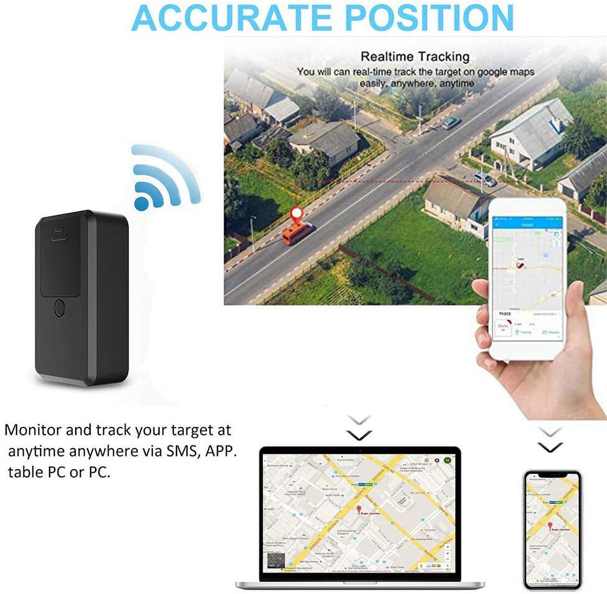 Mini Gps Tracker Device, Anti-thief Portable Real Time Personal and Vehicle Long Standby GPS Tracker for Car/Vehicle/Motorcycle/Bycicle/kids/wallet/documents/bags
