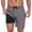 Gray, variant on Mens Swim Trunks with Compression Liner 2 in 1 Quick Dry Bathing Suit Beach Shorts with Zipper Pockets