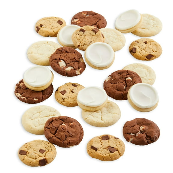 Cheryl's Cookies® Vegan Cookies, Plant Based, w/24 Sugar, Chocolate Chip, Marshmallow Chocolate & Frosted Cookies, Kosher, Non GMO, Individually Wrapped, Food Allergy, Dietary Needs, Friends, Family