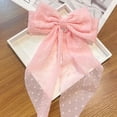 thumbnail image 2 of Big Hair Bows for Women Girls,TOKUFAGU Large Hair Ribbon Bow Barrette Clips for Girls,Hair Bows with Long Tail Vintage French Hair Accessories for Women, 2 of 3