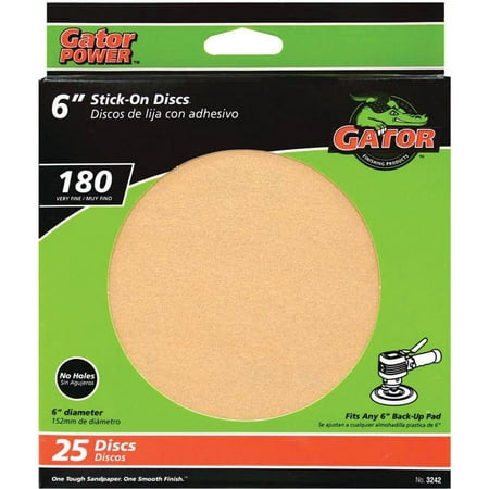 UPC 082354032425 product image for 6IN GOLD STICK-ON DISC 180# | upcitemdb.com