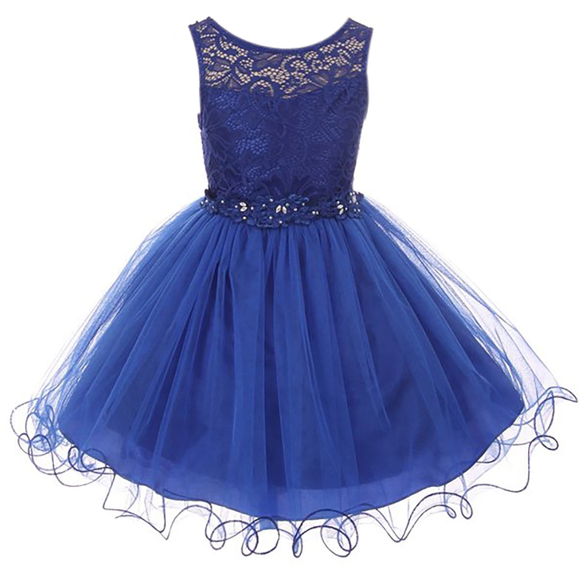 Little Girls Dress Lace Tulle Pageant Holiday Christmas Party Flower