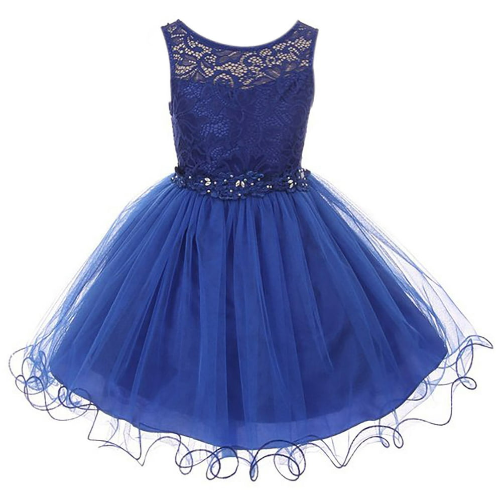 Dreamer P - Little Girls Dress Lace Tulle Pageant Holiday Christmas ...