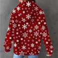 thumbnail image 6 of Simua Merry Christmas Hoodies for Women Print Tops Pullover Drawstring Hooded Sweatshirt with Pocket, 6 of 6