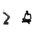 thumbnail image 1 of Figura Decorativa Abstracta De Resina Que Representa A Un Pensador. Ideal Para Estanterías, Escritorios, Mesas De Estar O Como Objeto Decorativo., 1 of 8