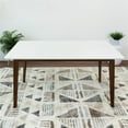 thumbnail image 3 of Aria Table à Manger Rectangulaire en Bois Massif Noyer/blanc Style Moderne 47 Pouces, 3 of 5