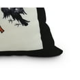 thumbnail image 2 of Fly Away Witch 18 Inch Cream Halloween Print Decorative Throw Pillow, 2 of 2