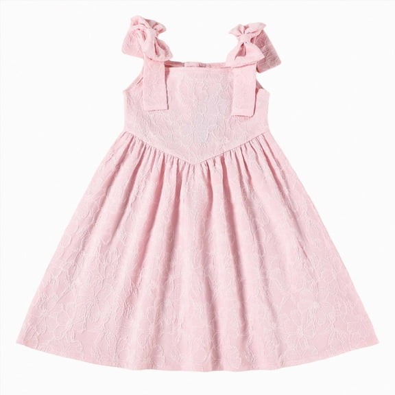 KPOPLK Baby Girl Clothes Cute Spring Summer Sun Dresses Toddler Casual Beach Boho Floral Dress Girls Summer Halter Dresses Outfits(12-18 Months,Red)