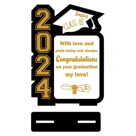Graduation Table Sign Centerpieces for Party Congratulations Decoration