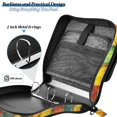 thumbnail image 4 of FORMRS Zipper Binder with Shoulder Strap 2-inch Ring 500 Sheet Capacity File Bag, Retro Autumn Leaves, 4 of 5