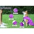 thumbnail image 2 of Chaleco polar Jacko & Co para perros de tamaño mediano, color morado, 2 of 8