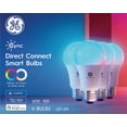 thumbnail image 3 of GE Cync Direct Connect A19 Smart LED Light Bulbs, Color Changing Smart Lights, Matter Compatible, Works with Alexa and Google Home (4 Pack), 3 of 6