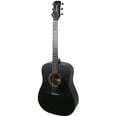 thumbnail image 3 of Jasmine S35 Dreadnought Acoustic Guitar - Matte Black w/ Hard Case, 3 of 4