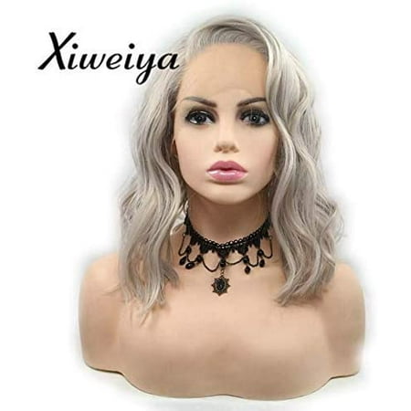 short grey lace front wigs