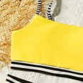 thumbnail image 3 of CYRBOKO Bikinis Swimsuits for Girls, 2-piece Spaghetti Straps Vacation Summer Swimsuit Set Yellow Size 7-8 T, 3 of 8