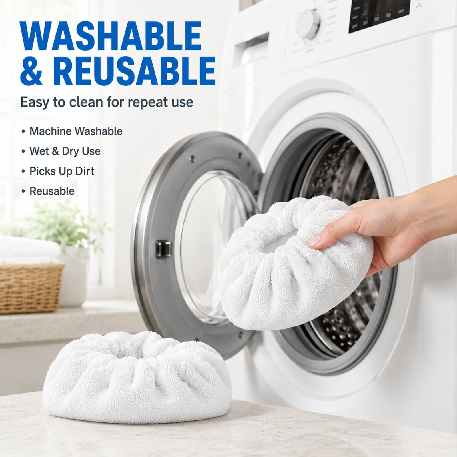 Steam Cleaner Bonnet, Microfiber Bonnet Pads Compatible – details