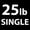 d) 25 lbs (Single), variant on Synergee Standard Metal Weight Plates 35 lb Single. 2” Opening for Bodybuilding, Olympic & Power lifting workouts. Classic Old School Metal Weighted Plates.