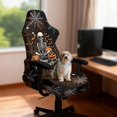 thumbnail image 4 of HELLHERO Spiderweb Skeleton Halloween Gaming Chair Covers Slipcover Set with Armrest Covers, Set of 4 Soft Stretch Computer Chair Seat Slipcovers with Armrest Slipcovers for Game Office, 4 of 10