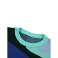 thumbnail image 5 of Seyurigaoka Women Juniors Mock Neck Long Sleeve Abstract Print Color Block Loose Sweater, 5 of 9