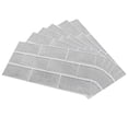 thumbnail image 4 of HURRISE Kitchen Decor,Tiles Sticker,6pcs Gray Tile Pattern Wall Decal Waterproof Self‑Adhesive Wall Sticker for Home Kitchen, 4 of 8
