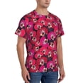 thumbnail image 2 of Vsdgher Orchids Flowers Print Men's Dry Fit Mesh Athletic Shirts Moisture Wicking Tennis T-Shirt Tops, 2 of 9