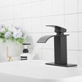 thumbnail image 3 of Monstrate Cobre Fácil de instalar - Duradero - Grifo de lavabo de baño negro moderno Sin llaves de paso de consumo de agua Accesorios de baño, 3 of 6