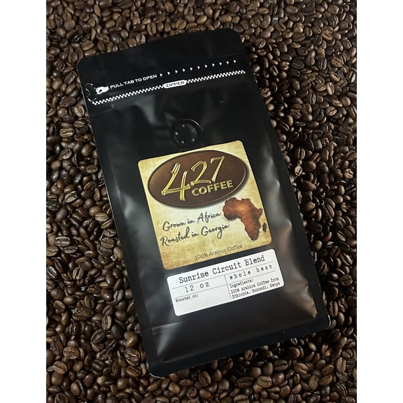 Sunrise Circuit- African Whole Bean Coffee Blend, Light Roast, 12oz
