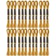 thumbnail image 5 of 24 Uds Hilo De Bordar Punto De Cruz Hilo Trenzado Dorado Brillante Hecho A Mano Ovillos De Algodón, 5 of 7