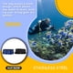 thumbnail image 3 of Soidarity Bolsa de malla para buceo, red acuática, almacenamiento de pesca submarina, deportes acuáticos, baño, correa ajustable, paquete de gran Deportes acuáticos Azul Soidarity OD027462-01, 3 of 6