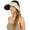 Off-White, variant on Womens Foldable Visors Sun Hat Wide Brim Roll-up Headband UV Protection Beach Hat- Pink