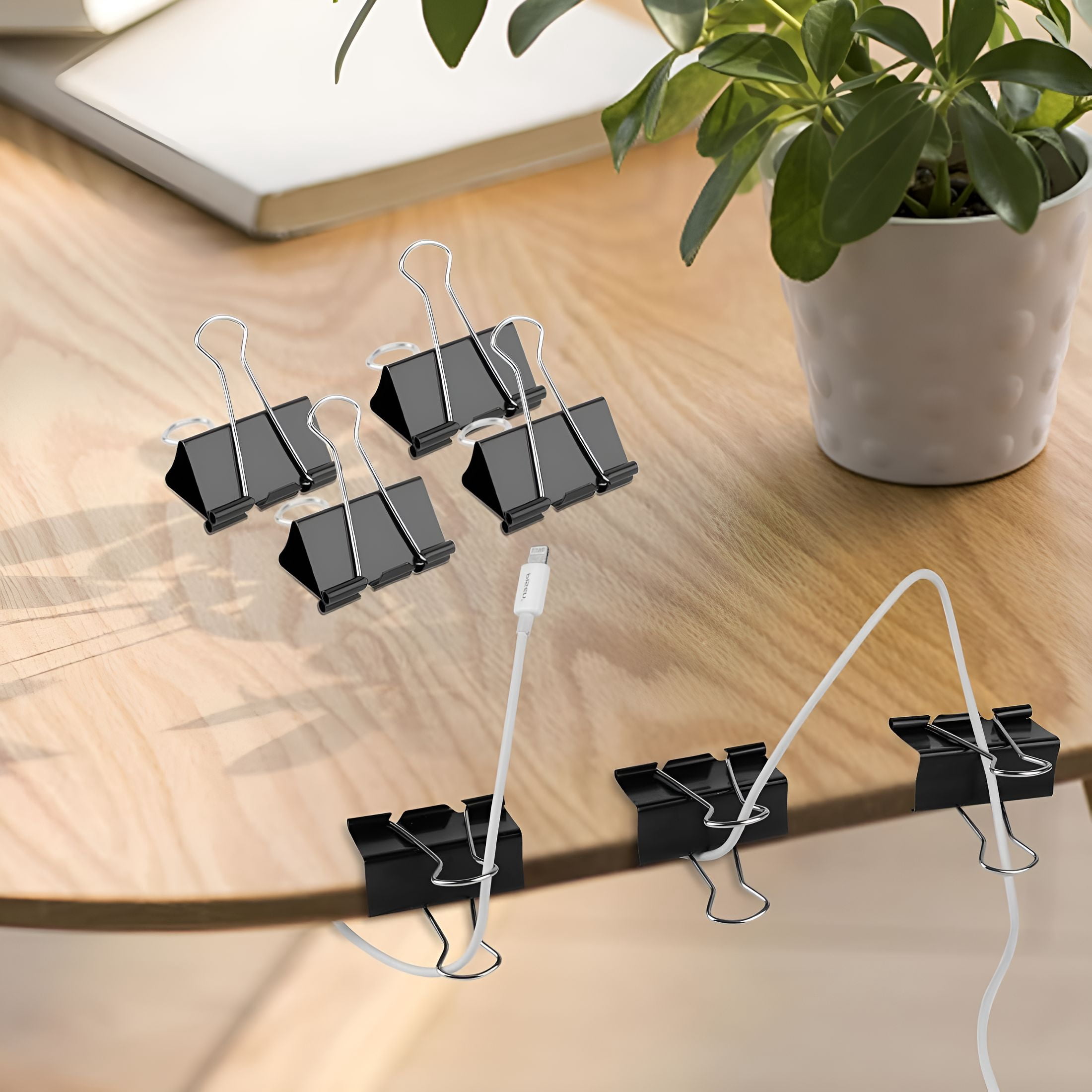 CCOCC Extra Large Binder Clips 2 Inch,40 Big Paper Clips for Office Supplies