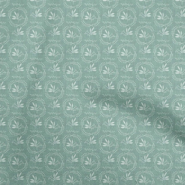 oneOone Polyester Spandex Mint Green Fabric Block Craft Projects Decor Fabric Printed By The Yard 56 Inch Wide-1B