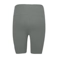 thumbnail image 6 of FINALGANG Women Versatile Shorts Solid Color High Waisted Yoga Shorts Plus Size Stretchy Bottom With Pockets Relaxed Fit Comfort Daily Wear, 6 of 6