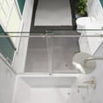 thumbnail image 4 of ANZZI Raymore Series 60 in. W x 62 in. H Frameless Sliding Tub Door in Brushed Nickel, 4 of 10